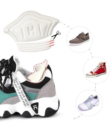 4 Pairs Heel Grips - Self-Adhesive Cushion Inserts for Men & Women | Prevent Heel Slipping & Blisters in Loose Shoes & Boots - Buy Online on GoSupps.com