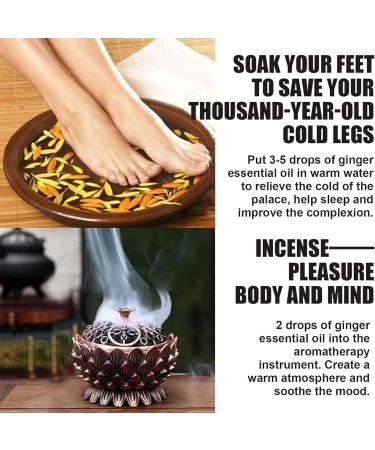 Natural Ginger Oil for Lymphatic Drainage - Abdominal & Massage Oil - 100% Pure Aromatherapy - International Shipping - Buy Online on GoSupps.com