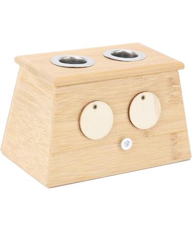 Buy Moxibustion Box - 2 Holes Bamboo Moxa Halter for Pain Relief & Healthcare | International Shipping - Buy Online on GoSupps.com