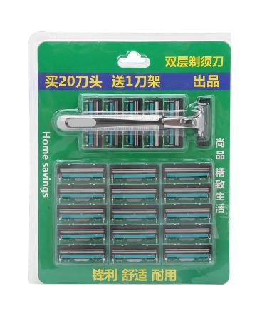 Top Men's Shaving Blades - 20 Manual Hair Removal Blades for a Smooth Beard | International Shipping Available - Buy Online on GoSupps.com