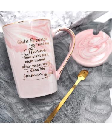 Personalized Bokalaka Coffee Cup - Perfect Birthday Gift for Best Friends | 400ml Pink Cup in Gift Box - Ideal Farewell Gift for Colleagues - Buy Online on GoSupps.com