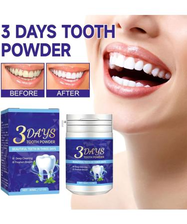 3 Days Purple Teeth Whitening Powder Teeth Whitening Powder for White Teeth Teeth Whitening and Bleaching Powder with Visible Cleaning Effect | Whiten Teeth - Cosmetic Teeth Cleaning (1) - Buy Online on GoSupps.com