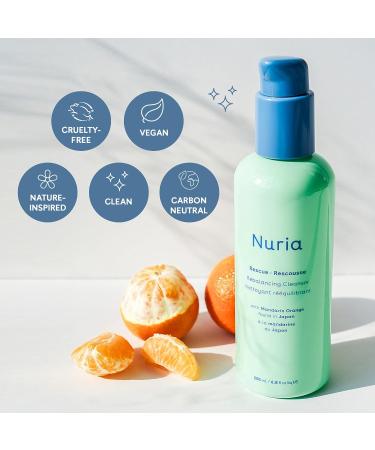 Buy Nuria Rescue Rebalancing Daily Facial Cleanser for Oily Skin - Mandarin Orange Face Wash 200mL | International Shipping Available - Buy Online on GoSupps.com