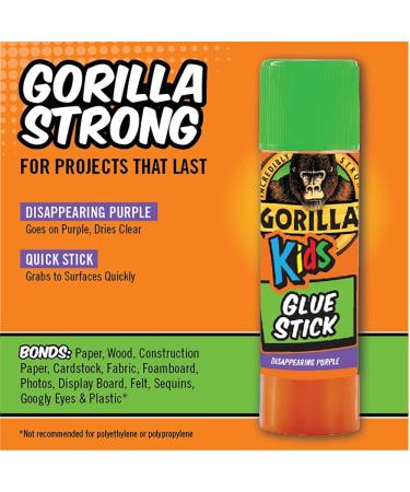 Gorilla Kids Disappearing Purple Glue Stick  20 Gram Stick  (Pack of 1) 1 - Pack - Buy Online on GoSupps.com