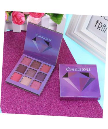 Balacoo 2pcs 9 Eyeshadow Women Eye Shadow Metallic Eye Shadow Palettes Diamond Makeup Palette 1 count (Pack of 1) Purplex2pcs - Buy Online on GoSupps.com