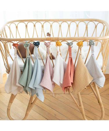 Sevira Kids Cotton Gauze Comforter & Pacifier Chain - One Size Blue - International Shipping Available - Buy Online on GoSupps.com