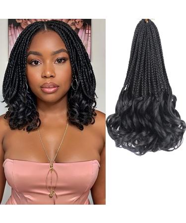 10 Inch French Curly Crochet Hair for Black Women - Goddess Box Braids with Curly Ends | Pre-Looped Kids Crochet Hair - Short Knotless French Curls - Buy Online on GoSupps.com