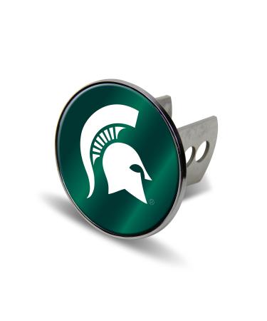 Rico NCAA Michigan State Spartans Laser Cut Metal Hitch Cover, Large, Silver