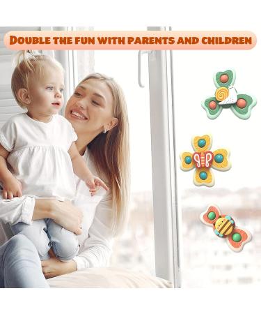 Welan Saugnapf Baby Toy Set - 3 Funny Sensory Water Toys for Infants - Bath Tub Toys (1 Year+) - Butterflies Bees & Snails - Buy Online on GoSupps.com