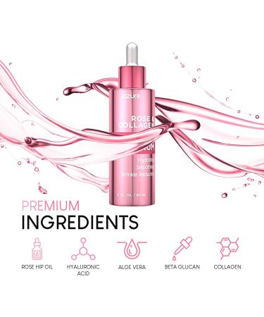 AZURE Rose & Collagen Revitalizing Eye Serum - Hydrating & Smoothing | 60mL - Reduces Wrinkles, Fine Lines, Under Eye Bags | Anti-Aging Formula from Korea - Buy Online on GoSupps.com
