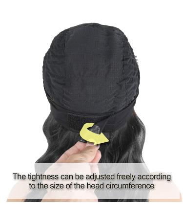 Oseti Short Curly Headband Wig for Black Women - 14 Inch Black Wavy Body Wave Bob Wig with Ice Silk Turban - Synthetic Headband Attached for Easy Styling - Buy Online on GoSupps.com