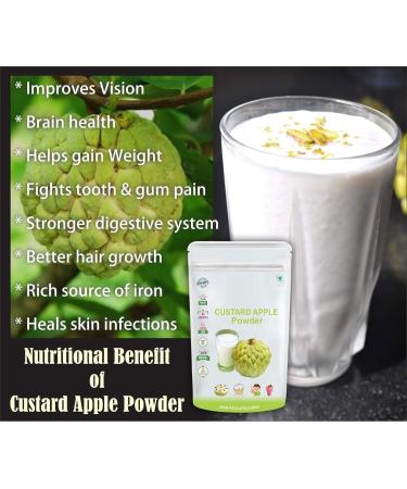 JEVR 4-Pack Fruit Pudding: Apple Pudding Chikoo Powder Jamun Fruit Ripe Papaya Powder (100g each) Combo Pack - 400g - Buy Online on GoSupps.com