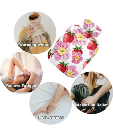 NAANLE Cherry Blossom Heat Bottle - 2L Transparent Hot Water Bottle for Pain Relief & Warmth | Ideal for Back Hands and Feet - Buy Online on GoSupps.com