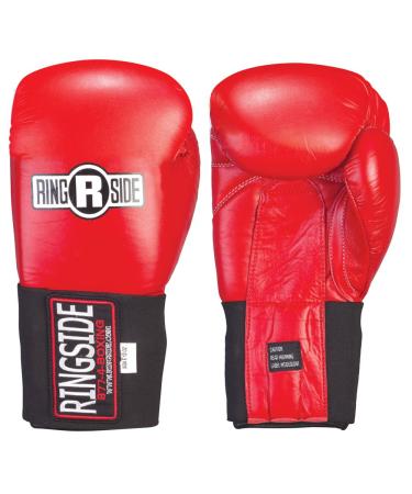 Ringside Competition Safety Gloves - Hook & Loop (Blue, 10-Ounce) Red 12-Ounce