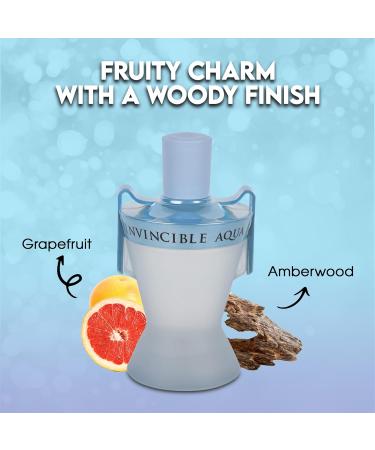 Men's Cologne Invincible Aqua- Eau De Toilette Spray Perfume Fresh Scent 3.4 Fl Oz Daily Used - Buy Online on GoSupps.com