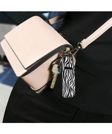 COEQINE Chapstick Clip-on Keychain for Women and Girls Zebra Print - Buy Online on GoSupps.com