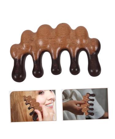 Tovinanna Wooden Massage Comb - Wide Tooth Detangler for Scalp & Hair | Portable Ridge Comb 10.00x5.50cm - Shop Now! - Buy Online on GoSupps.com
