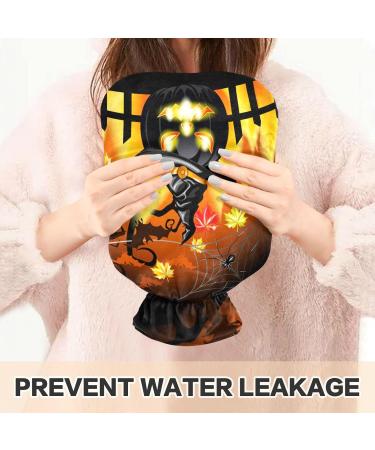 Naanle Halloween Pumpkin Hot Water Bottle - 1L Transparent Heat Bottle for Pain Relief & Warmth | Ideal Bed & Foot Warmer - Buy Online on GoSupps.com
