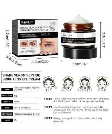 Snake Venom Peptide Firming Eye Cream 2 PCS Set - Anti-Wrinkle, Instant Face Lift, Reduce Under Eye Bags and Wrinkles - Buy Online on GoSupps.com