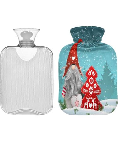 Shop Christmas Tomte Snowy Hot Water Bottle | 2L Fleece Cover - Perfect for Hot & Cold Compresses | International Shipping Available! - Buy Online on GoSupps.com