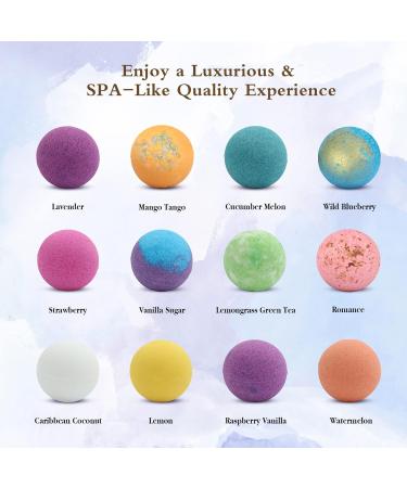 Boca Body Aesthetics Bath Bombs Gift Set - 12 USA Designed Fizzies with Shea & Cocoa Butter for Dry Skin Moisturize - Perfect for Bubble Spa - 1 Count (Pack of 12) - Buy Online on GoSupps.com