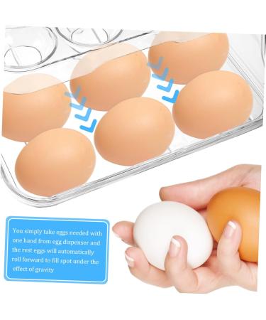 Zerodeko Box Containers for Fridge Refrigerator Egg Holder Egg Container Dispenser Double Layer Eggs - Buy Online on GoSupps.com