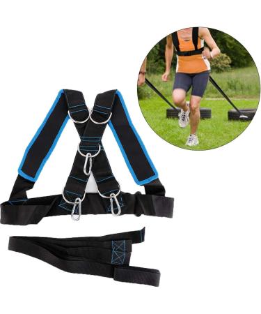 Speed Running Harness - Durable Sled Shoulder Harness with 3 Hooks | 5pcs Wear-Resistant Nylon & Metal for Outdoor & Mountaineering - Buy Online on GoSupps.com