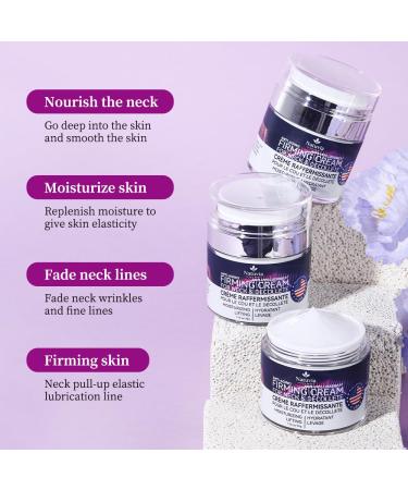 Natuvia Firming Cream for Neck Chest Wrinkle Moisturizer for Face Neck Decollete Women & Men 1.7 Fl Oz - Buy Online on GoSupps.com