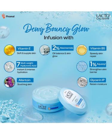 Lact'o Calamin'e Light Moisturising Gel | Moisturizer for face with Niacinamide Hyaluronic Acid and Vitamin E | 150g - Buy Online on GoSupps.com