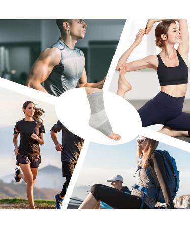 Buy Anti Fatigue Foot Sleeves - 2 Pairs Bamboo Compression Socks for Pain Relief & Ankle Support | Ideal for Sleeping - Buy Online on GoSupps.com