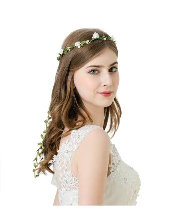 Buy AWAYTR 9-Piece Multi-Colored Flower Crown Garland for Festivals & Weddings - Perfect for Women & Girls - Buy Online on GoSupps.com