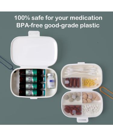 International Travel Pill Box Organizer with Lanyard - Durable & Stylish Daily Use for Outdoors - Buy Online on GoSupps.com