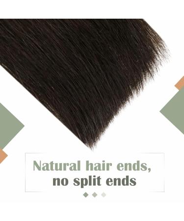 Laavoo Microring Hair Extensions - 12-Inch Real Brown Hair Tresses with Micro Beads - Invisible Weft - Darkest Brown 50g #2 - Buy Online on GoSupps.com