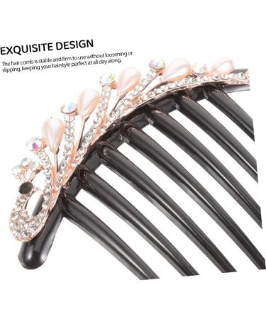Housoutil Pearl Hair Comb Formal Hair Accessories for Women Geometric Bee Hair Pin Decorative Hair Comb Hair Styling Accessories Hanfu Hair Accessories Tiara Miss Leaf Rhinestones Wedding - Buy Online on GoSupps.com