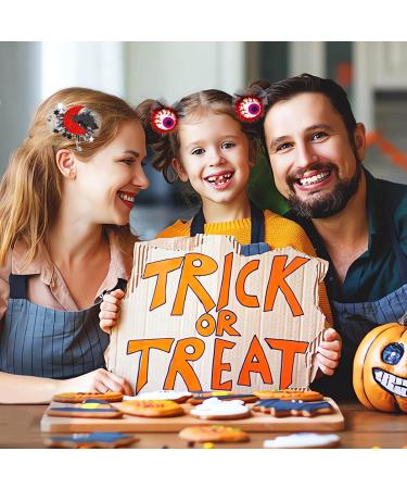 NUEAYMS Halloween Hair Clip Lace Edge Hairpin Cartoon Pumpkin Spiders Witch Hair Barrettes Hair Accessories for Women Girls 14 - Buy Online on GoSupps.com