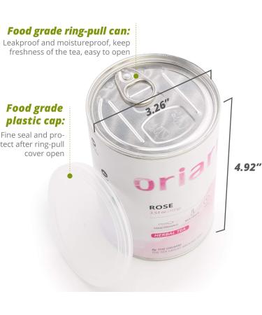 Orairm Loose Leaf Chinese Tea Tin Can (Rose Buds Tea) - Buy Online on GoSupps.com
