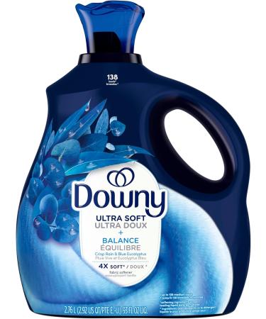 Downy Ultra Soft Fabric Softener Liquid Balance Crisp Rain and Blue Eucalyptus 2.76L 2.76 l (Pack of 1) - Buy Online on GoSupps.com