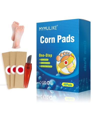 MYMULIKE Corn Removers for Feet Corn Removers for Toes Pads 48 Pack