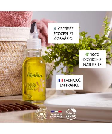 Buy Melvita Organic Jojoba Oil 50ml | 100% Natural Moisturising & Soothing | Vegan & Organic Certified - Buy Online on GoSupps.com