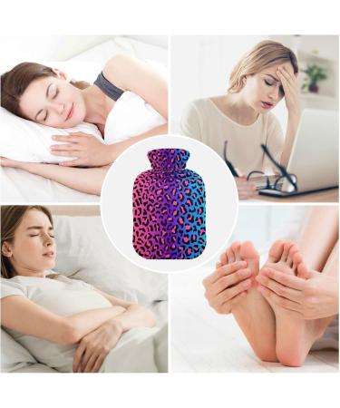 Hot Water Bottle 2L with Cover | Rainbow Leopard Cheetah Pain Relief | Winter Hand & Feet Warmer - Buy Online on GoSupps.com