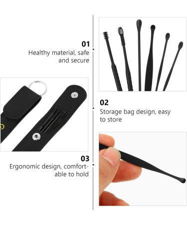 Stainless Steel Ear Picking Tool Kit - 2 Sets Spiral Ear Cleaners for Effective Ear Wax Removal - Buy Online on GoSupps.com
