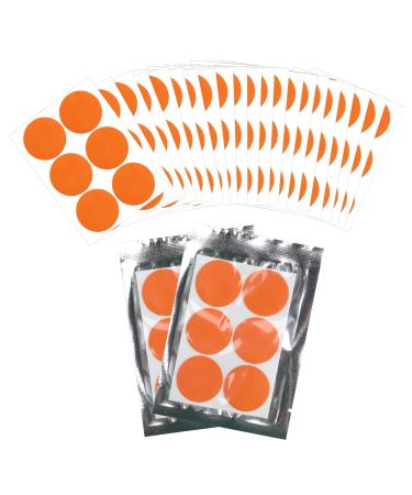 126pcs Mosquito Repellent Patches for Kids & Adults Waterproof Deet Free Natural Mosquito Repellent Stickers Bug Midge Insects Protection Patches Indoor & Outdoor Use Orange 126 count (Pack of 1)