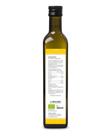 Organic Apple Cider Vinegar - Naturally Cloudy & Unfiltered 1000ml (2x500ml) | Raw & Unpasteurized | Biocontor - Buy Online on GoSupps.com
