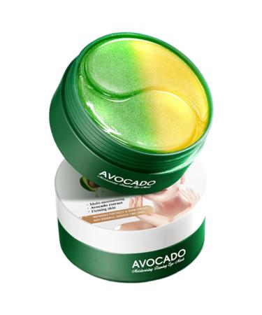 Lot de 60 patchs l'avocat sous les yeux - Masque anti- ge - Collag ne hyaluronique hydratant sous les yeux - Pour liminer les cercles sombres