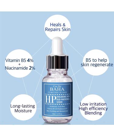 Cos De BAHA HP Hyaluronic Acid B5 Serum 1 oz - Hydrating & Revitalizing Skin Care - Buy Online on GoSupps.com