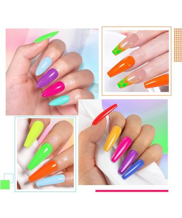 INPING Neon Gel Nail Polish Set - 10 Vibrant Colors for DIY Nail Art - UV/LED Soak Off Varnish - Spring/Summer Collection - 8ml - Buy Online on GoSupps.com