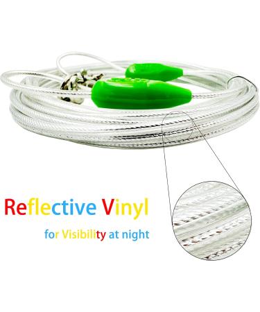 Petest Reflecting Integline for Dogs - Multiple Lengths 10ft to 40ft Up to 250lbs - Green/Silver Color - Buy Online on GoSupps.com