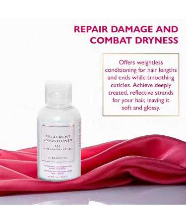 12 Benefits Sulfate-Free Hydrating Hair Treatment Conditioner - Softens & Deeply Hydrates Dry Hair With Argan- Avocado- Marula- and Grapeseed Oil + Noni Berry Extract 2 Fl Oz (56 ML) 2 Fl Oz (Pack of 1) - Buy Online on GoSupps.com