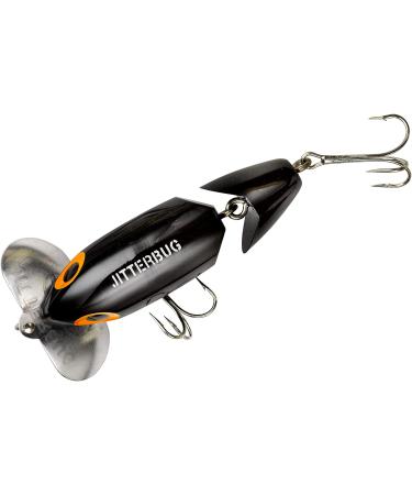 Arbogast Jitterbug Topwater Bass Fishing Lure - Ideal for Night Fishing - 3 5/8 oz - Black - Buy Online on GoSupps.com