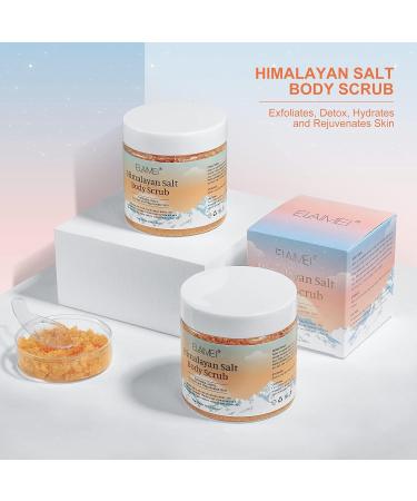 Himalayan Salt Body Sugar Scrub - Exfoliating Hand & Face Cleanser for Acne Dead Skin Removal | Moisturizing Bump Eraser Scrub 8.8 oz - Buy Online on GoSupps.com